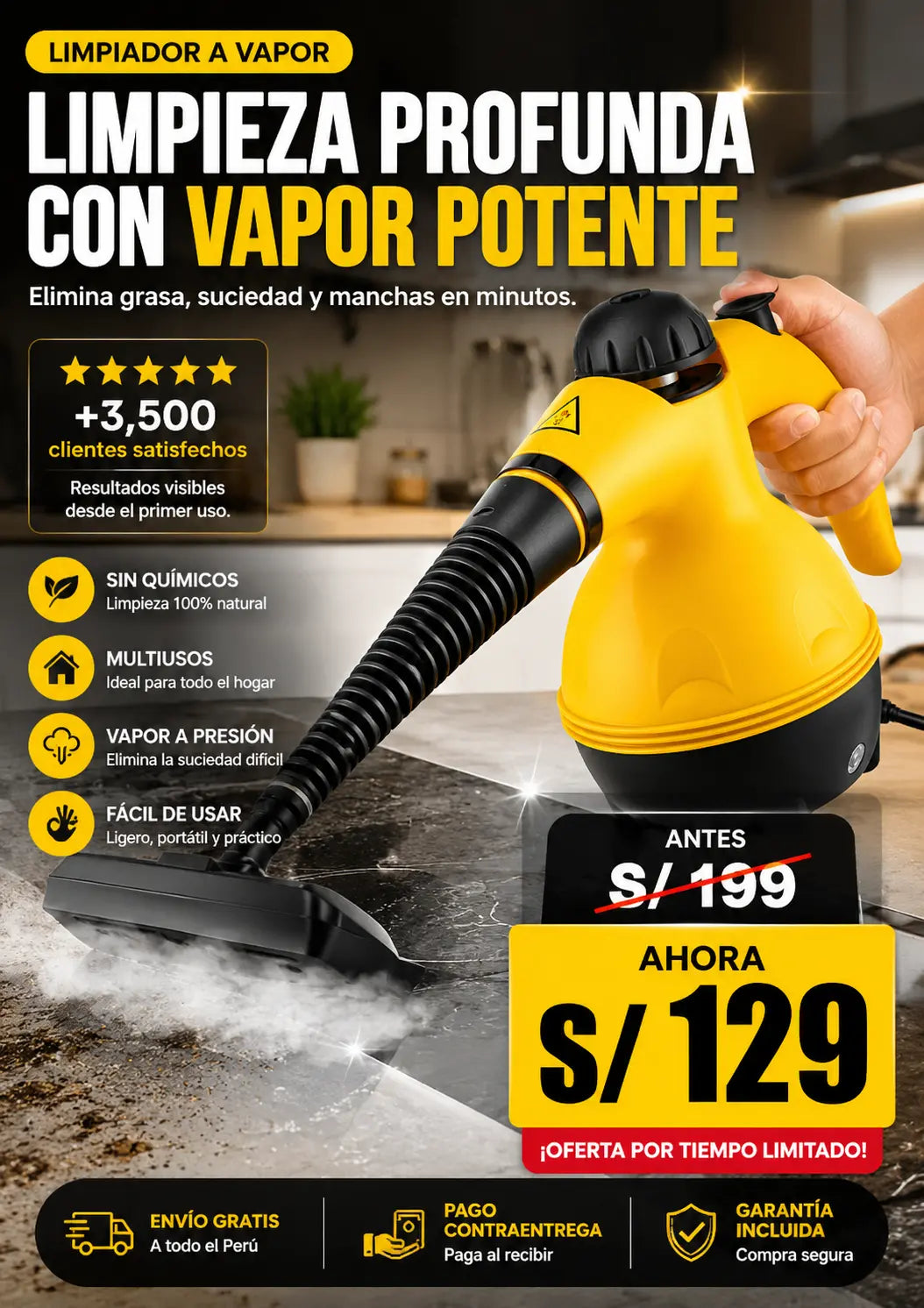 limpiador a vapor pro Max