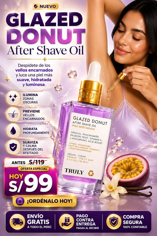 Glazed donut after shave oil