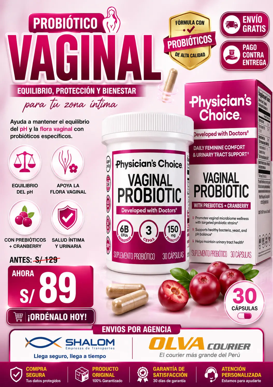 Vaginal probiotic