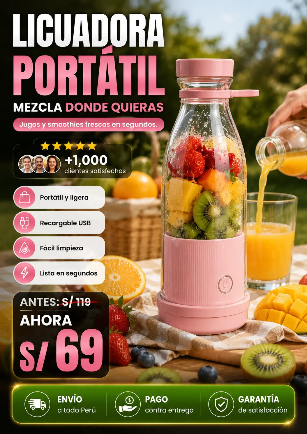 Licuadora portátil