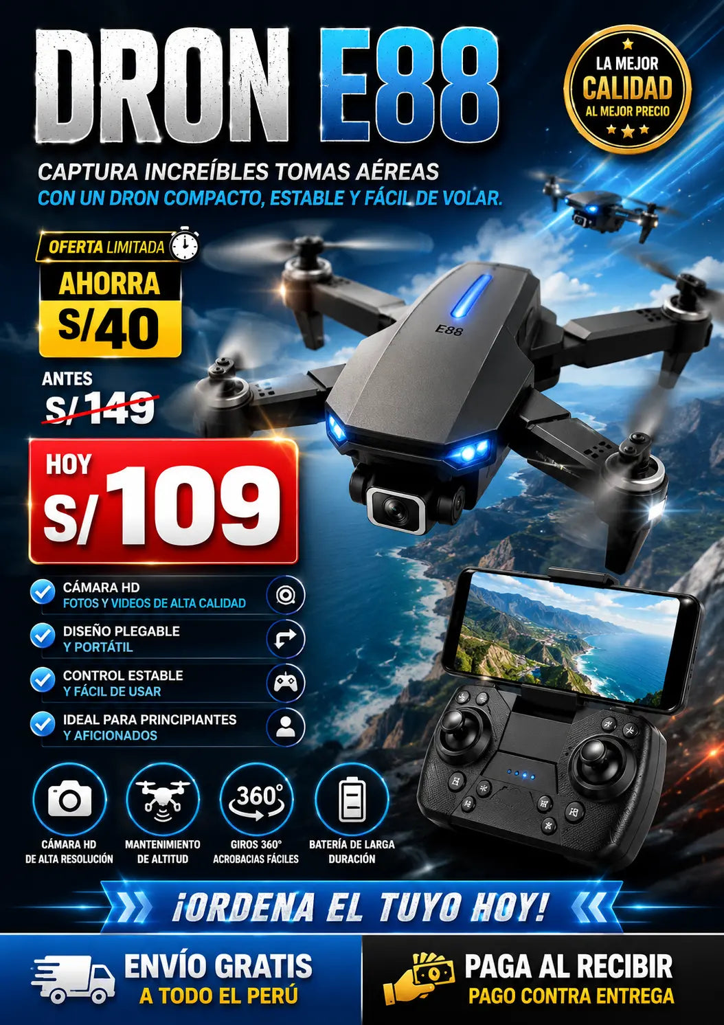 Dron E88